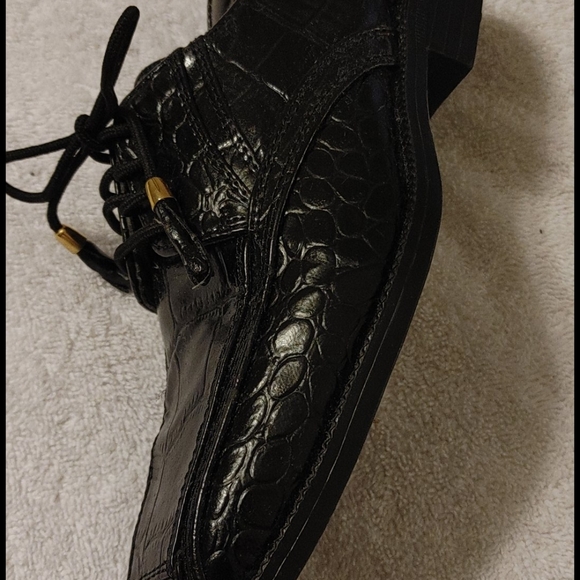 State street men's black shoes size 6 - Picture 5 of 10